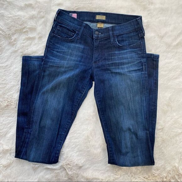 True Religion Victoria Mid Rise Skinny Jeans Dark Wash 25 - Picture 3 of 15